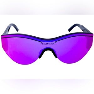 BALENCIAGA WIDE FIT PURPLE SKI GOGGLE SUNGLASSES